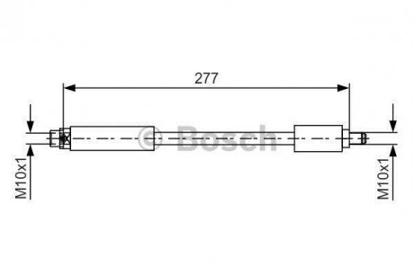 Шланг гальмівний BOSCH 1 987 481 616 (фото 1)