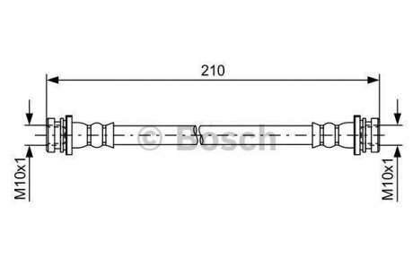 ТОРМ.ШЛАНГИ Шланг ТОРМОЗНОЙ BOSCH 1 987 481 628 (фото 1)