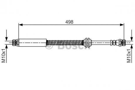 Шланг гальмівний BOSCH 1 987 481 711 (фото 1)