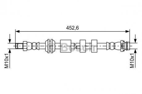 Шланг гальмівний BOSCH 1987481741 (фото 1)