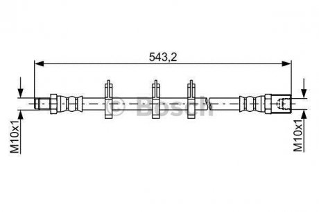 Гальмівний шланг BOSCH 1987481848 (фото 1)