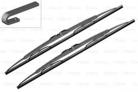 Щітки склоочисника (530/530mm) Skoda Superb/VW Passat 01- Aerotwin BOSCH 3 397 005 031 (фото 1)