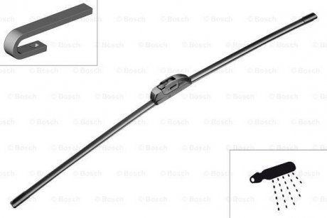 Щітка склоочисника (650mm) MB Vito (W639) 03- (безкаркасна) BOSCH 3397008848 (фото 1)