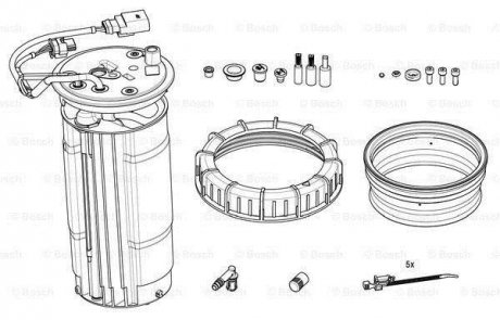 Дизельні компоненти BOSCH F01C600256 (фото 1)