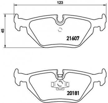 Гальмівні колодки дискові BREMBO P06 013 (фото 1)