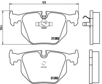 Гальмівні колодки дискові BREMBO P06 016 (фото 1)