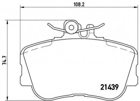 Гальмівні колодки дискові BREMBO P06 017 (фото 1)