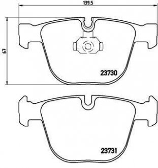 Тормозные колодки BREMBO P06026 (фото 1)