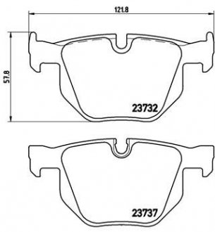 Гальмівні колодки дискові BREMBO P06 033X (фото 1)