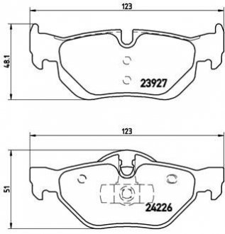 Гальмівні колодки дискові BREMBO P06 038X (фото 1)