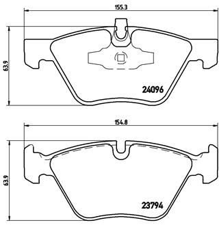 Гальмівні колодки дискові BREMBO P06 040X (фото 1)