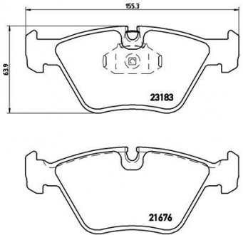 Гальмівні колодки дискові BREMBO P06 043X (фото 1)