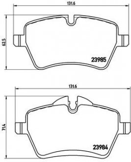 Гальмівні колодки дискові BREMBO P06 051X (фото 1)