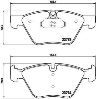 Гальмівні колодки дискові BREMBO P06 057X (фото 1)