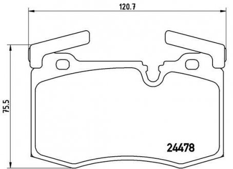 Гальмівні колодки дискові BREMBO P06 068 (фото 1)