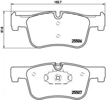 Гальмівні колодки дискові BREMBO P06 070X (фото 1)