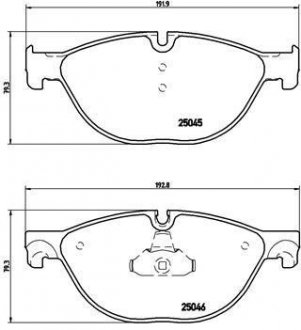 Тормозные колодки BREMBO P06076 (фото 1)