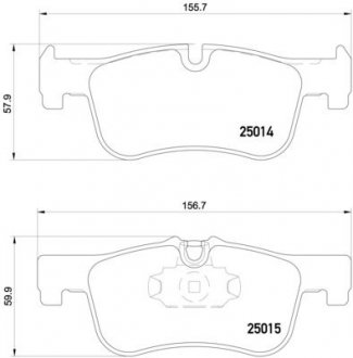 Гальмівні колодки дискові BREMBO P06 078X (фото 1)