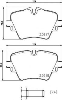 Гальмівні колодки дискові BREMBO P06 093 (фото 1)