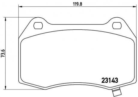 Гальмівні колодки дискові BREMBO P09 003 (фото 1)