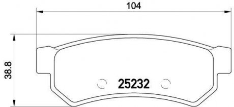 Гальмівні колодки дискові BREMBO P10 053 (фото 1)