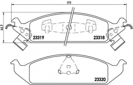 Гальмівні колодки дискові BREMBO P11 011 (фото 1)