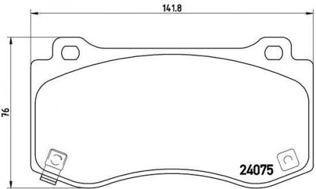 Гальмівні колодки дискові BREMBO P11 023 (фото 1)