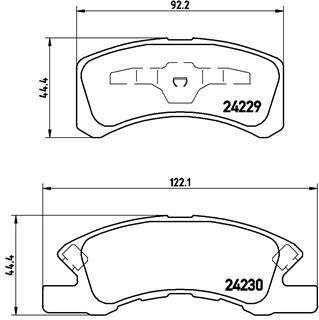 Гальмівні колодки дискові BREMBO P16011 (фото 1)