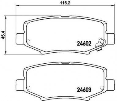 Тормозные колодки BREMBO P18024 (фото 1)