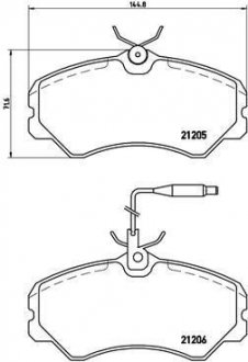 Гальмівні колодки дискові BREMBO P23 023 (фото 1)