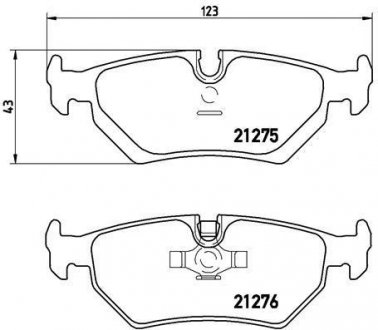 Гальмівні колодки дискові BREMBO P23 062 (фото 1)