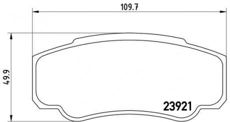 Гальмівні колодки дискові BREMBO P23 093 (фото 1)