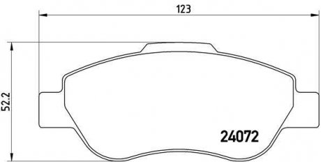 Гальмівні колодки дискові BREMBO P23 097 (фото 1)