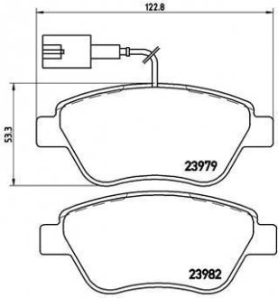 Гальмівні колодки дискові BREMBO P23 108 (фото 1)