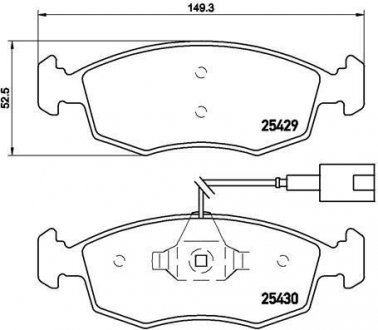 Гальмівні колодки дискові BREMBO P23 138 (фото 1)