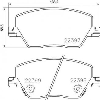 Гальмівні колодки дискові BREMBO P23 170 (фото 1)