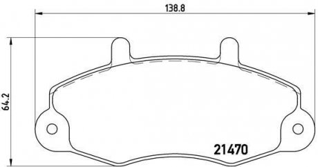 Гальмівні колодки дискові BREMBO P24 032 (фото 1)