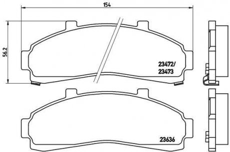 Гальмівні колодки дискові BREMBO P24 041 (фото 1)