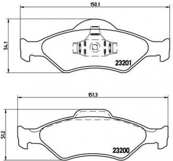 Гальмівні колодки дискові BREMBO P24 054 (фото 1)