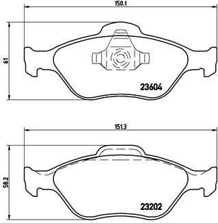 Гальмівні колодки дискові BREMBO P24 055X (фото 1)