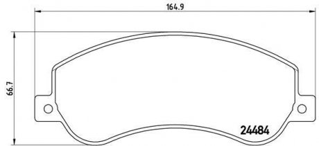 Гальмівні колодки дискові BREMBO P24 064 (фото 1)