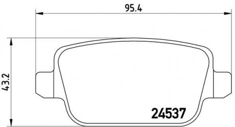 Гальмівні колодки дискові BREMBO P24 075X (фото 1)