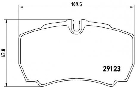 Тормозные колодки BREMBO P24084 (фото 1)