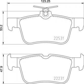 Гальмівні колодки дискові BREMBO P24175 (фото 1)