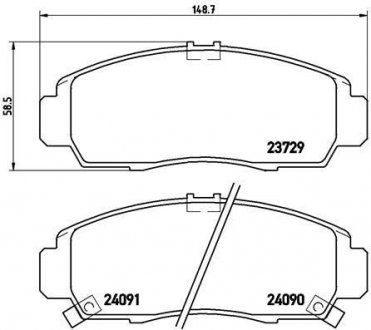 Тормозные колодки BREMBO P28034 (фото 1)