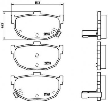 Тормозные колодки BREMBO P30003 (фото 1)