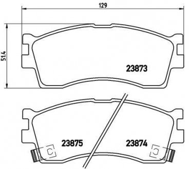 Гальмівні колодки дискові BREMBO P30 016 (фото 1)