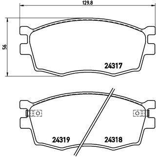 Тормозные колодки BREMBO P30026 (фото 1)