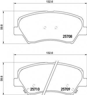 Гальмівні колодки дискові BREMBO P30 073 (фото 1)