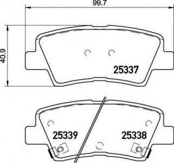 Гальмівні колодки дискові BREMBO P30 106 (фото 1)